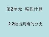 2.2 做出判断的分支 课件