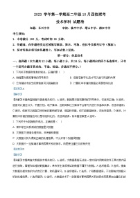 浙江省杭州市四校2023-2024学年高二上学期10月联考技术试卷（Word版附解析）