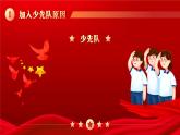 红色简约党政风少先队入队前教育知识宣传PPT课件
