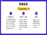 蓝紫色卡通风安全知识进校园PPT
