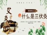 棕色古风三伏灸知识科普PPT模板
