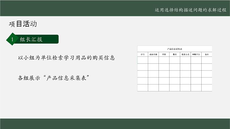 粤教版高中信息技术必修第一册 4.3运用选择结构描述问题求解过程  课件03