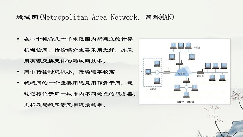 浙教版高中信息技术选择性必修第二册 1-2+网络的分类-课件05