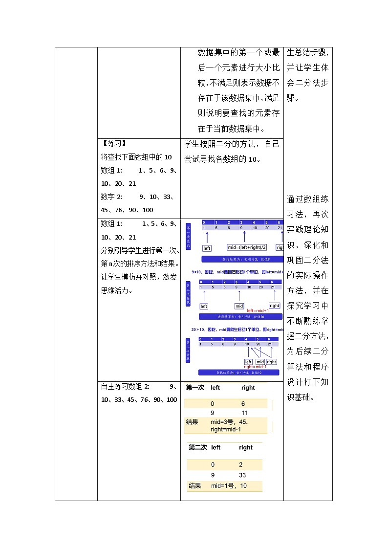 教科版2019高一信息技术必修一 4.3 非数值计算 教案03