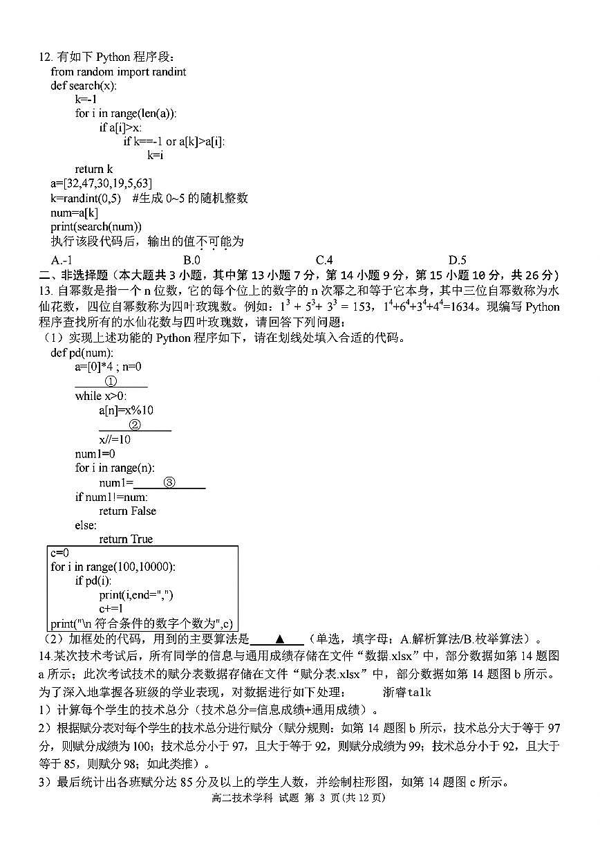 扫描件_高二年级技术试题第3页