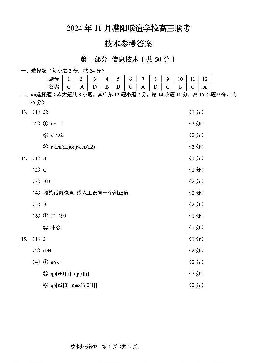 技术参考答案第1页