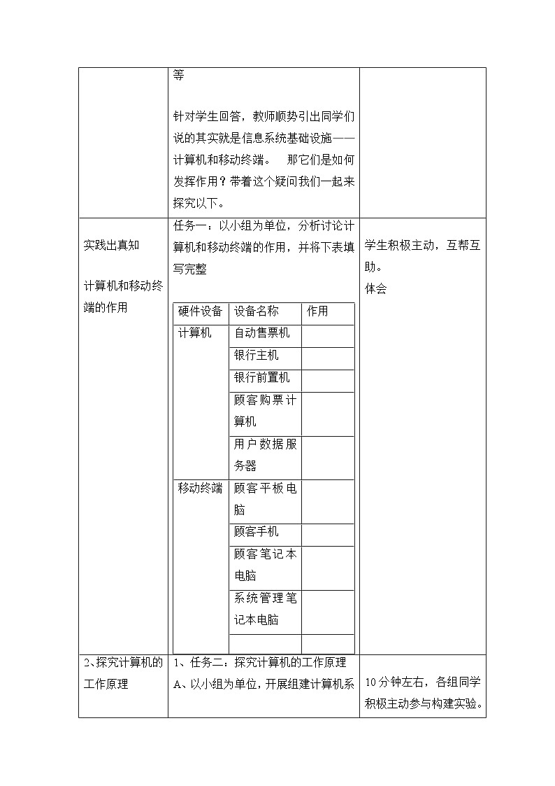 粤教版高中信息技术 必修2《2-3 信息系统中的计算机和移动终端》教案 无答案第2页
