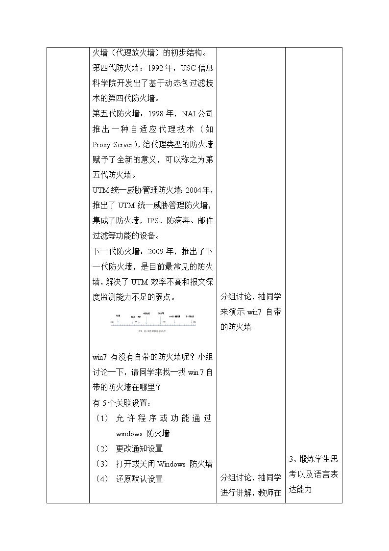 粤教版高中信息技术 必修2《5-2 信息系统安全风险防范的技术和方法》教案第3页