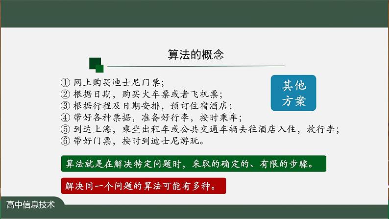 中图版高中信息技术必修1  2.2 算法概念与描述 课件+教案+学习任务单+练习题07