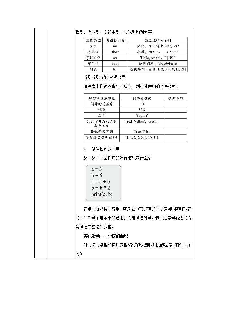 Python语法基础（第九课时）-教学设计第3页