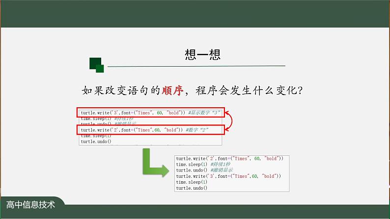 中图版高中信息技术必修1  2.3.3 语句与程序结构——语句与顺序结构 课件+教案+学习任务单+练习题07