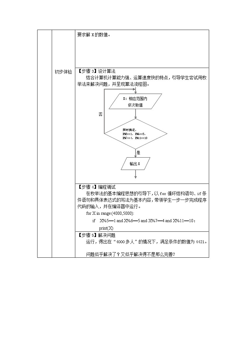 算法与程序综合应用1 (第十九课时)-教学设计第2页