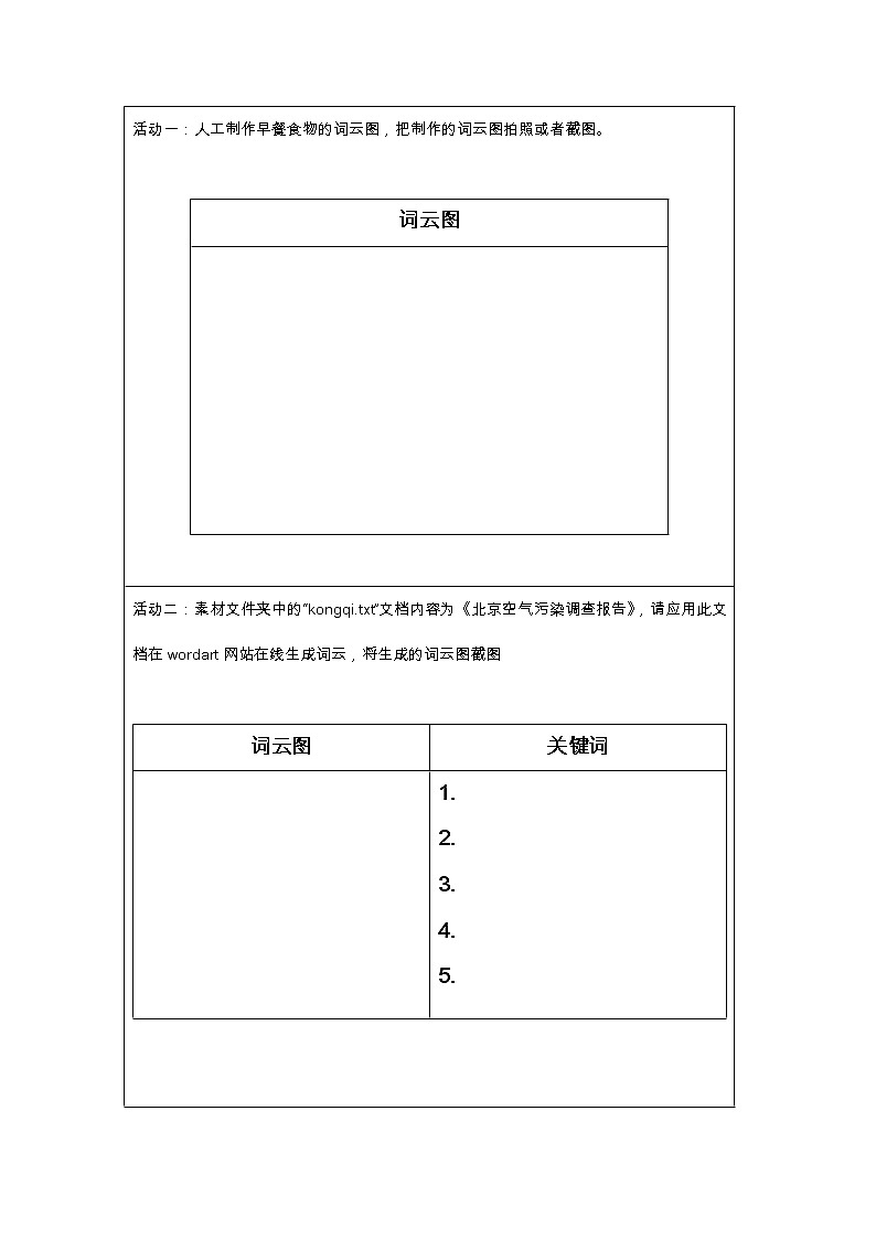 中图版高中信息技术必修1  3.3.2 数据可视化之词云 课件+教案+练习02