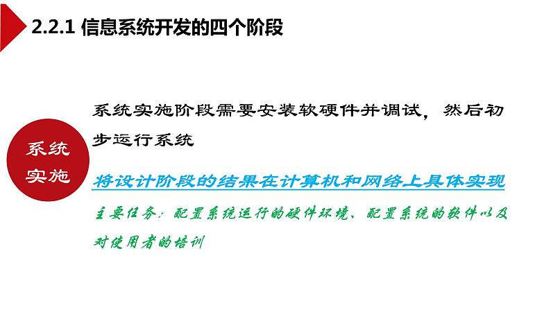 中图版信息技术 必修2 2.2 信息系统开发过程 课件07