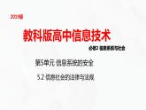 教科版高中必修二信息技术 5.2信息社会的法律法规第1课时PPT课件