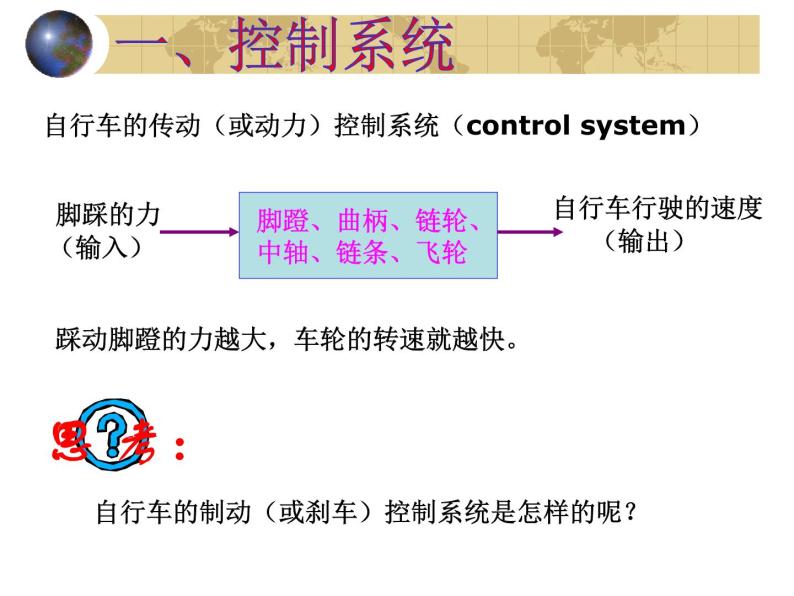 苏教版高中通用技术 必修2 4.2 控制系统的工作过程与方式_(1)（课件）04