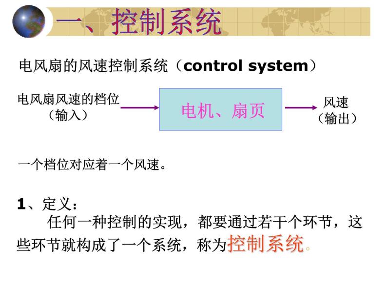 苏教版高中通用技术 必修2 4.2 控制系统的工作过程与方式_(1)（课件）05