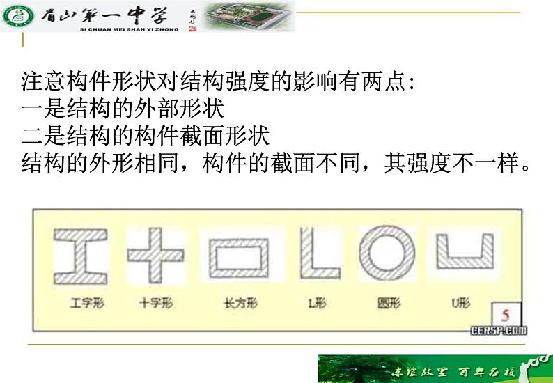 高中 通用技术 粤科版必修2 二结构的强度 课件08