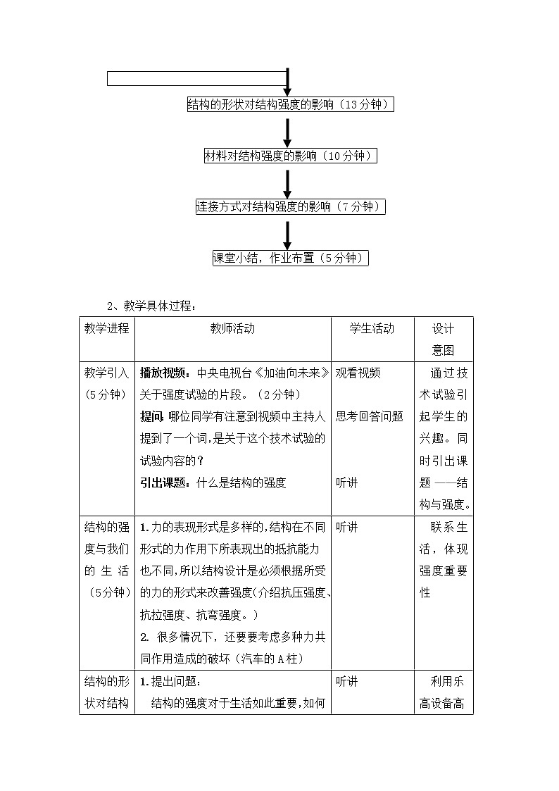 苏教版通用技术必修二 1.2 探析结构稳定性 第2课时 教案第3页