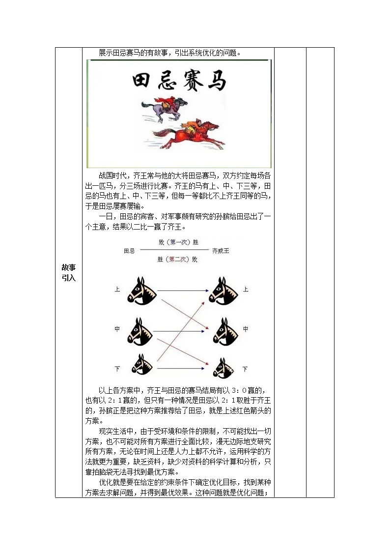 地质版通用技术必修二 3.3 系统优化 教案02