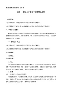 2020-2021学年任务一 探寻生产生活中的模型或原型获奖教学设计及反思