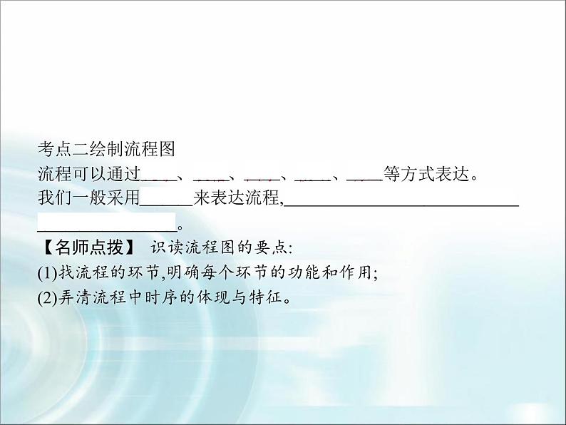 高中通用技术学考复习技术与设计2第二章流程及其设计教学课件第4页