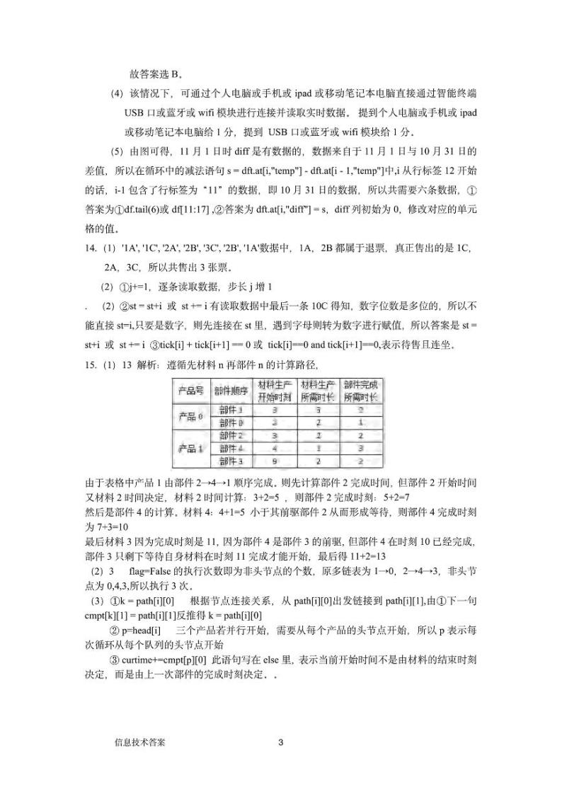 浙江强基联盟2023-2024学年第一学期高三12月联考 技术试题及答案03