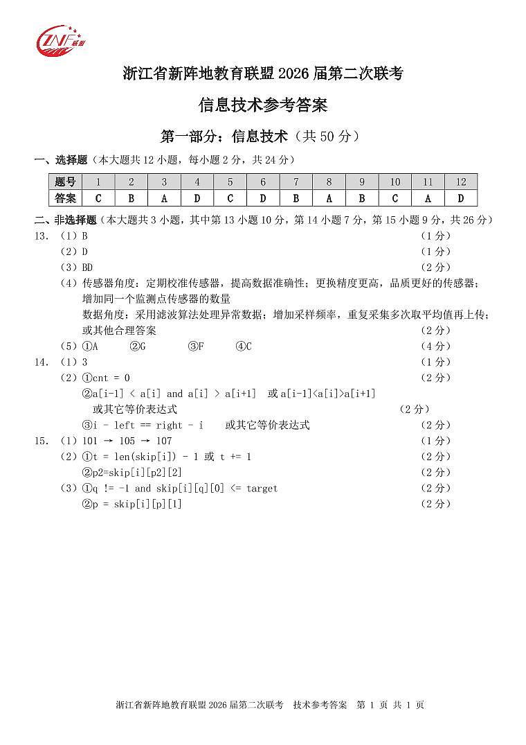 信息-技术（新阵地）答案第1页