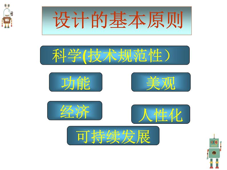 高中通用技术地质版（2019）必修1《技术与设计1》课件 2.2设计的基本原则（26张PPT）03