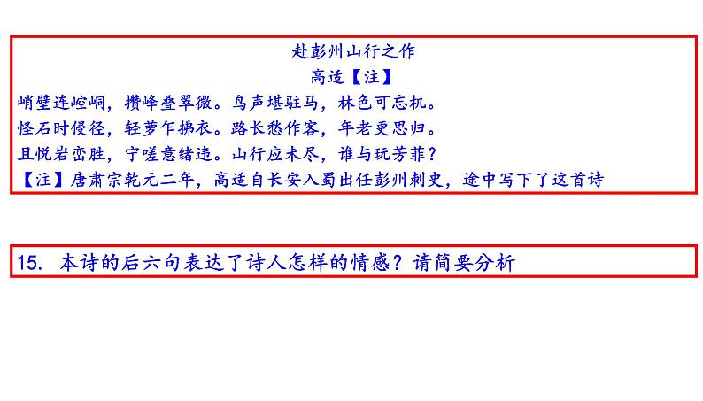 高考语文全国卷古代诗歌鉴赏60练（共200张PPT）第3页