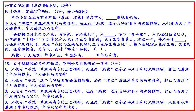 高考语文全国卷语言文字运用三十二练(共445张PPT）第4页