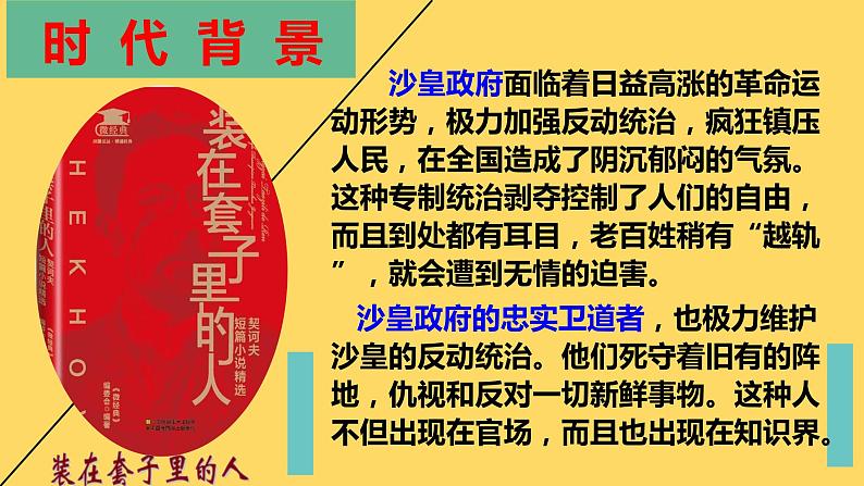 高中语文人教统编版 必修下册 第六单元13.2 《装在套子里的人》（教学课件）07