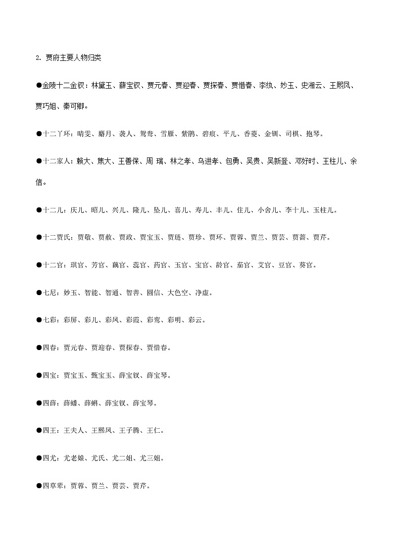 高中语文人教统编版必修下册第七单元《红楼梦》整本书阅读教学4：专题研讨：把握作品中的人物关系（教学设计）第2页