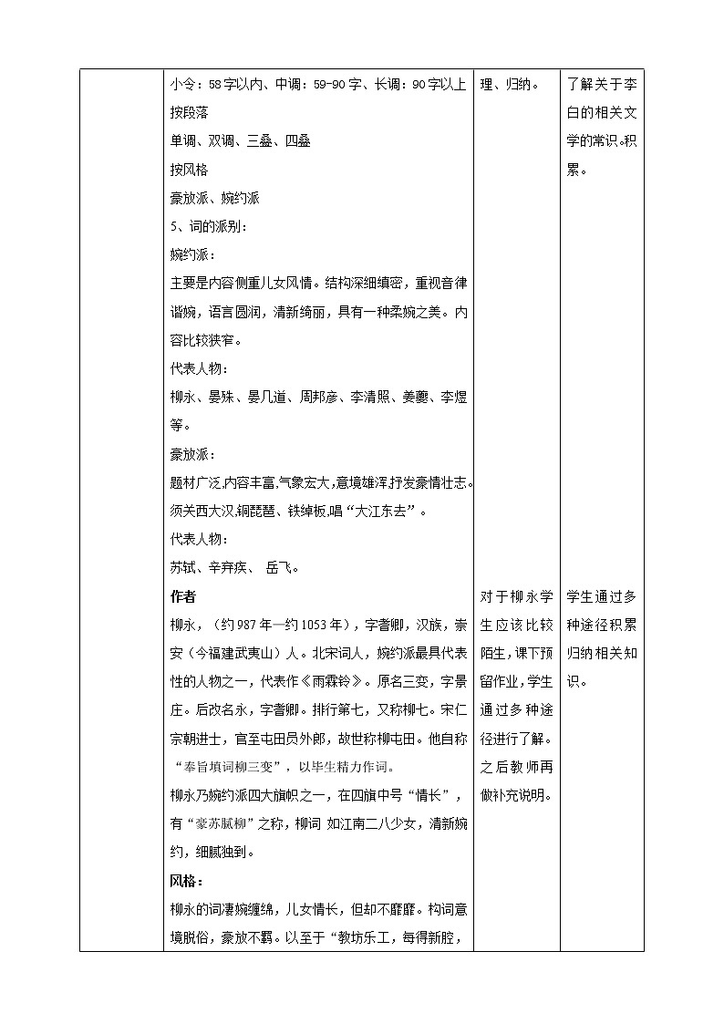高中语文 选择性必修下第一单元4.1《望海潮》教案第2页
