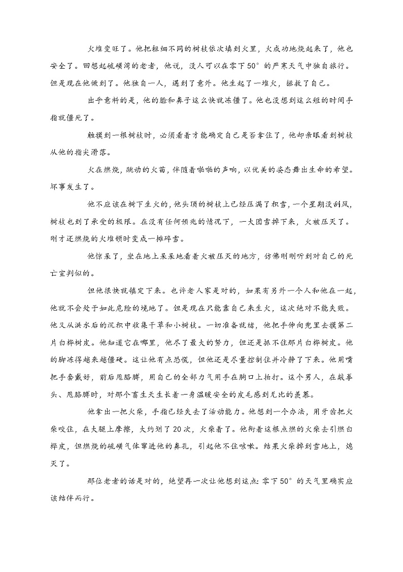2022届新高考现代文阅读II专练之自然主义、魔幻、语言特色题型专练第2页