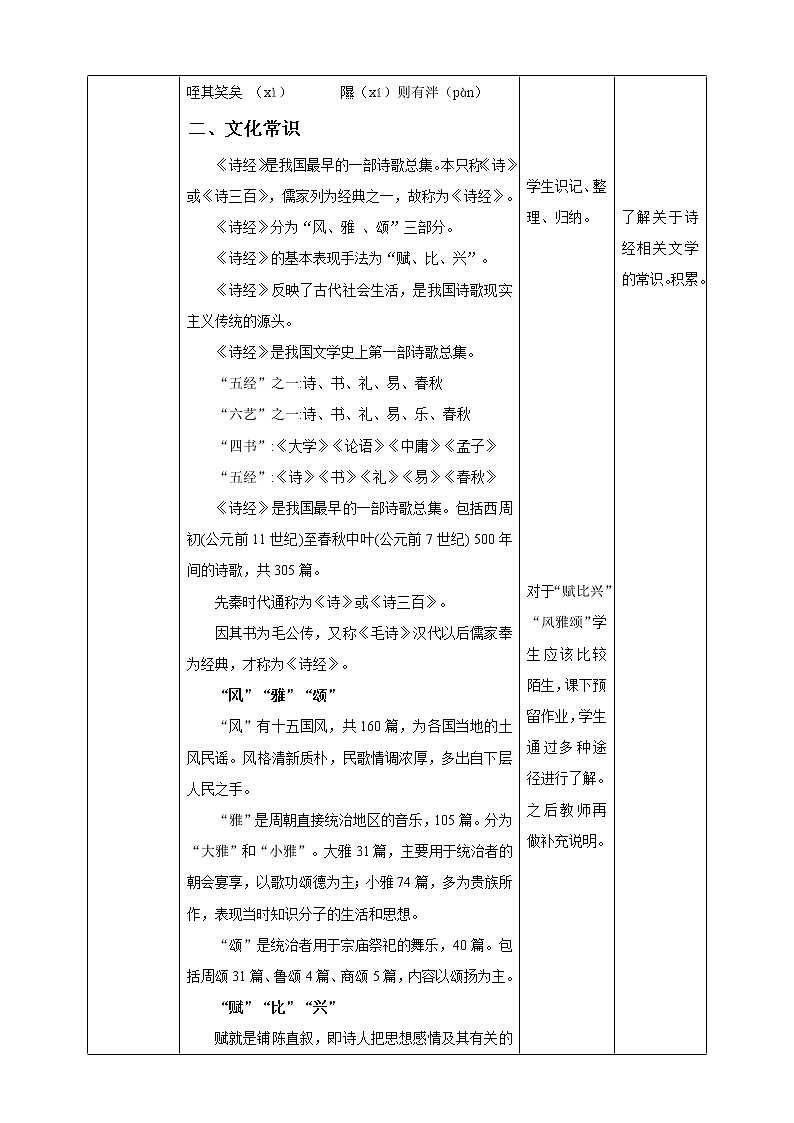 高中语文人教统编版选择性必修 下册 第一单元1.1《氓》教学设计02