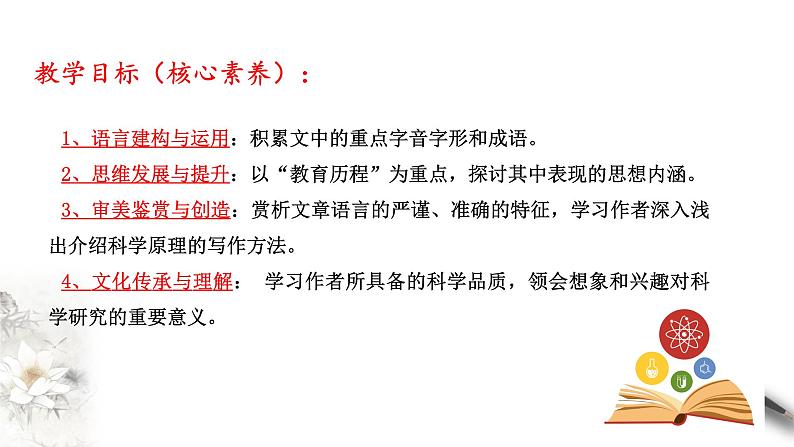 高中语文人教统编版必修下册　3.7.2《一名物理学家的教育历程》课件（2）(共26张PPT)第3页