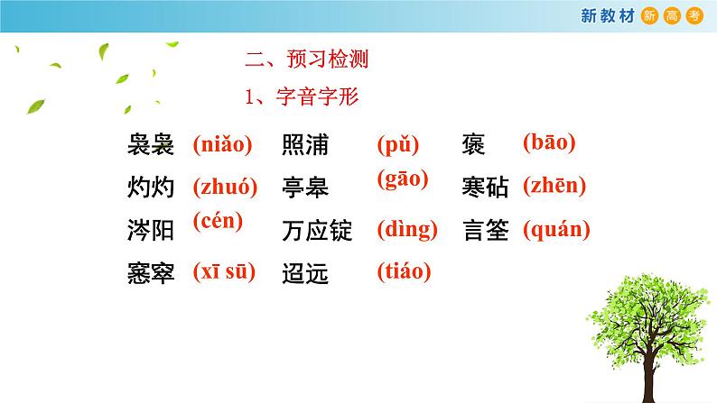 高中语文人教统编版必修下册　3.9 《说“木叶”》课件（2）(共31张PPT)第8页
