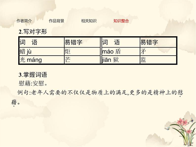 高中语文人教统编版必修上册《2.2 红烛》集体备课ppt课件第8页