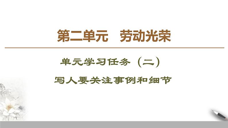 高中语文人教统编版必修上册第二单元《单元学习任务》优质教学课件（统编版）.ppt第1页