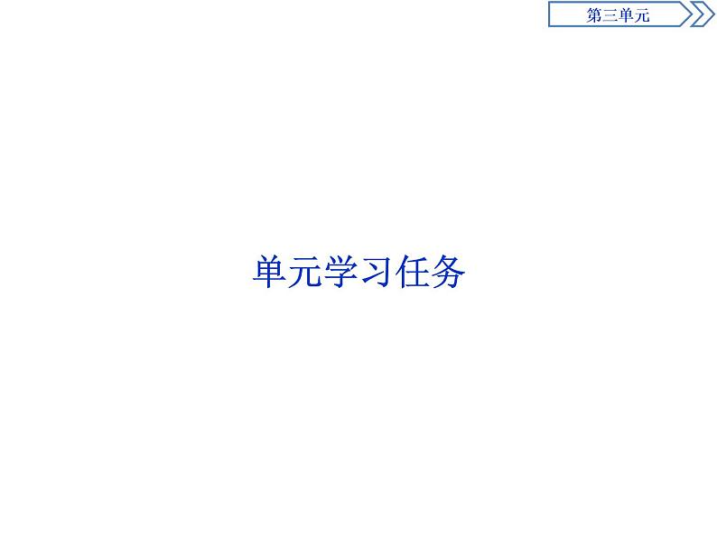 高中语文人教统编版必修上册第三单元《单元学习任务》获奖说课课件ppt01