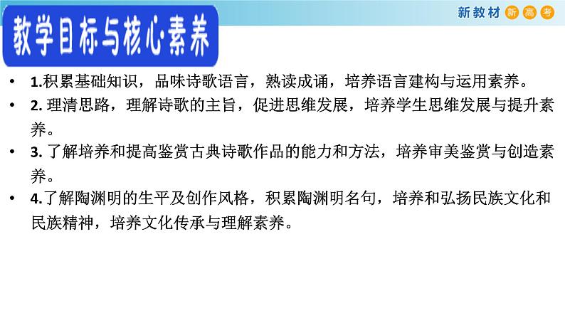 高中语文人教统编版必修上册《7.2 归园田居（其一）》优质教学课件第3页