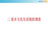 高中语文人教统编版必修上册《二 家乡文化生活现状调查》集体备课ppt课件