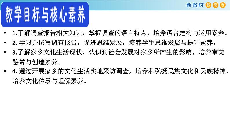 高中语文人教统编版必修上册《二 家乡文化生活现状调查》集体备课ppt课件第3页