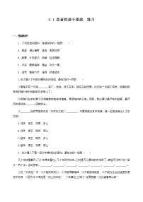 高中语文人教统编版必修 上册4.1 喜看稻菽千重浪――记首届国家最高科技奖获得者袁隆平综合训练题