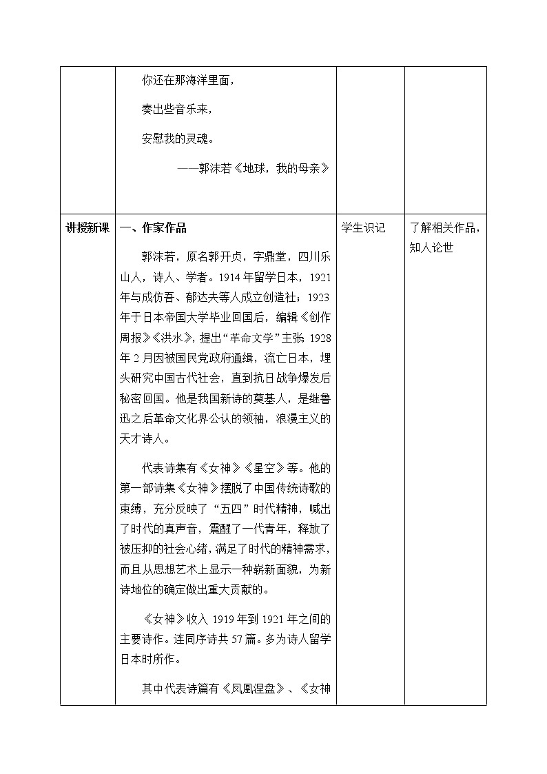 《2.1 立在地球边上放号》优秀教学教案教学设计第2页