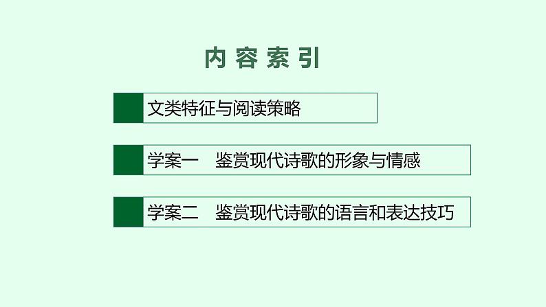 2022届高考语文一轮复习专题四　现代诗歌阅读 课件（70张PPT）.pptx第2页