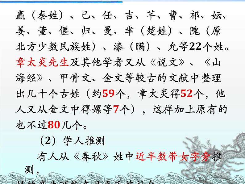 2021届高考语文 文化常识《古代姓氏》课件（43张PPT）.ppt第4页