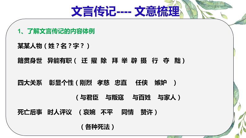 2021高考语文 三轮复习文言传记 文意梳理 课件 .pptx02