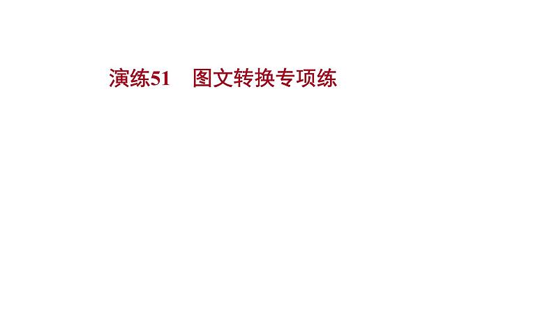 2021-2022学年人教版语文高中专题复习演练51　图文转换专项练课件PPT第1页